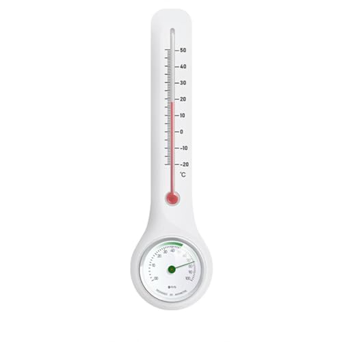 Moisture Meter for Indoor and Outdoor Use, Wall Mounted Hygrometer with Large Display for Farm, Greenhouse, Home, Garage, Weatherproof, Clear Display of the Humidity Meter