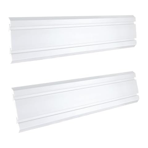 ATOOLA Slatwall Panels 6" H x 24" L, Garage Slat Wall, PVC Slat Wall Paneling, Heavy Duty Garage Wall Organizer, White Slat Board, 2 Pack Cover
