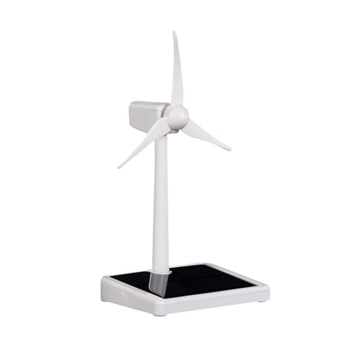 Solar Windmill Model – Educational Desk Kit, Renewable Energy Display, Interactive Science Demonstration, Rotating Blade Mechanism, Durable Craft Ornament | Ideal for Classroom Learning Home Decoratio