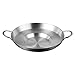 Gotowanie Stali Nierdzewnej Paella Pan: Non- Stick Fry Pan Ready Pan Grill Pan Gotka Cookware Saute Pan Pizza Pan Grill Garnek Do Jajka Kurczak Rice 38Cm