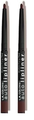 L.A. COLORS Auto Lipliner Pencil, Cocoa CAL568 (Pack of 2)