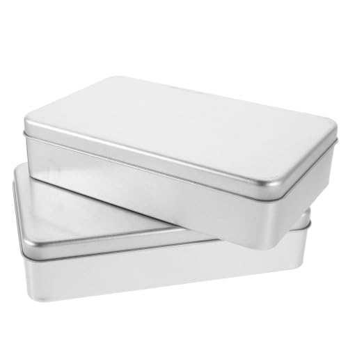 Caja organizadora metálica con tapa 2 piezas miniatura 1
