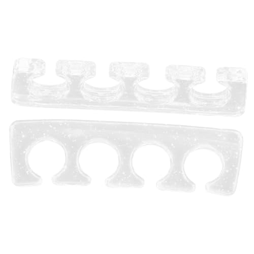 Beatifufu 2pcs Toe Separators for Women Nail Art Toe Dividers Silicone Comfortable Ingrown Toenail Relief