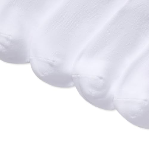 Polo Ralph Lauren Girls' Classic Solid Low Cut Sock, 6 Pack, White Bright, Kid's 2-43