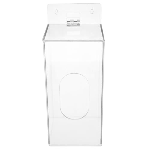 Dispensador de guantes de pared transparente para eliminar el desorden de cajas