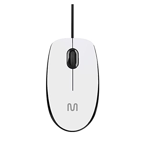Mouse Com Fio MF400 Clique Silencioso Conexão USB 1200dpi Cabo