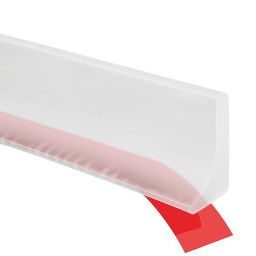 Shower Threshold Water Guard Dam Bottom Seal for Bathroom and Kitchen Glass Shower Door Strip Dry...