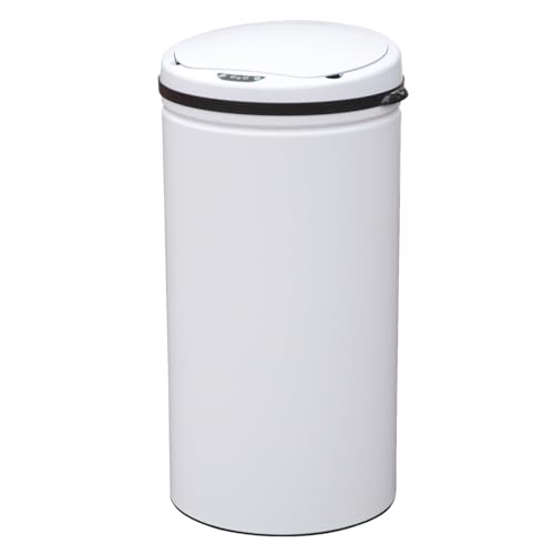 SVITA Sensor-Mülleimer 42L Stahl Mülleimer mit Sensor Elektrischer Abfalleimer Küche Automatik Mülleimer Weiß SVITA Sensor-Mülleimer 42L Stahl Mülleimer mit Sensor Elektrischer Abfalleimer Küche Automatik Mülleimer Weiß