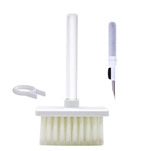 Weforu Kit limpiador de teclado 5 en 1 para auriculares, cepillo de limpieza y extractor de llaves, kit de cepillo de limpieza antiobstrucción Cover