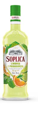 SOPLICA EXOTIC ORANGE & LIME Polish Vodka - Natural Ingredients - For Shots & Cocktails - 28% Alcohol - 500 ml