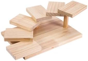 Amazon.co.jp: 寿司 刺身盛台 木製 階段盛器 立体盛込 段々 お寿司 お