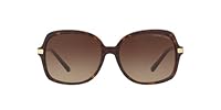 Michael Kors MK2024 Adrianna II Sunglasses, Dark Tortoise/Brown Gradient, 57 mm