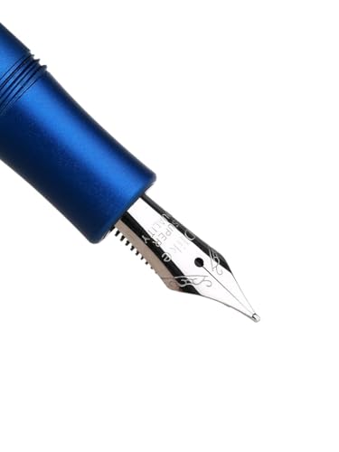 Stylo plume à pointe courbée EF en aluminium pour calligraphie - 7
