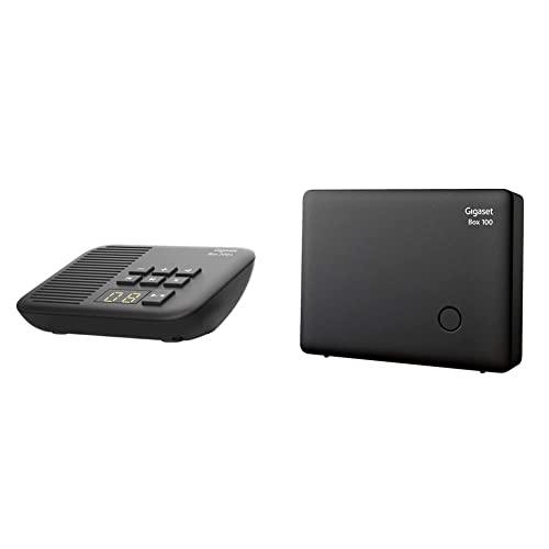 Gigaset DECT Basisstation Box 200A mit Anrufbeantworter für Ihr eigenes Kommunikationssystem mit Gigaset Mobilteilen & DECT Basisstation Box 100 für Ihr eigenes Kommunikationssystem