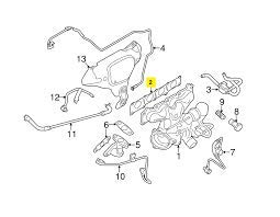 Genuine LAND ROVER EXHAUST MANIFOLD TURBO GASKET 2.0L 16V PETROL LR025852 NEW