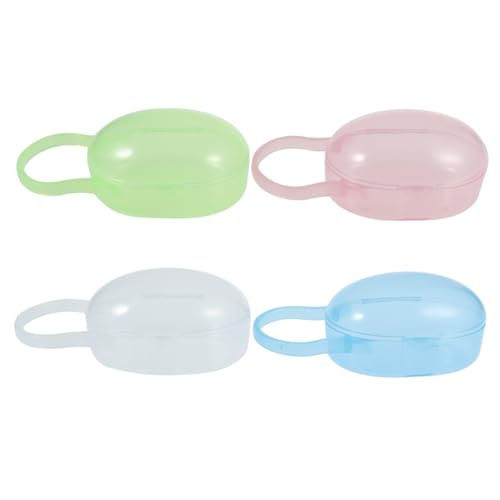 Milisten Pacifier Case Holder Box 4pcs Pack Portable Baby Pacifier Storage Made of Healthy Pp Safe Easy to Clean