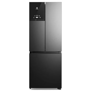Geladeira Electrolux Frost Free Inverter 480L Efficient AutoSense 3 Portas Black Inox Look (IM7B) 220V