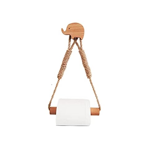 Toilet Roll Holder No Drilling Self Adhesive Toilet Paper Holder Vintage Towel Holder for Toilet Bathroom Wall Mount Roll Holder Bathroom or Kitchen Accessories Decoration Cover