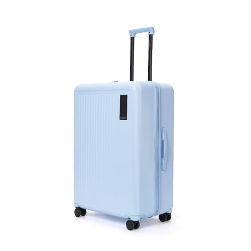 MOKOBARA The Transit Wave - Check-in Luggage | Large 74cm Blue Polycarbonate 8 Wheel Trolley Hardsided Suitcase with Built in TSA Lock Travel Suitcase (Shy Blue)