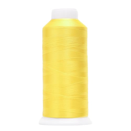 Image of High Tenacity Polyester Embroidery Machine Thread 40WT(120D /2) 4000M Per Spool for Commercial and Domestic Embroidery Machine (Lemon Tart-1924)