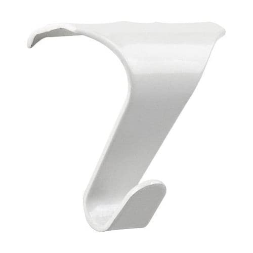 Image of Taskar Large White Picture Rail Hooks for Picture Hanging Pack of 10