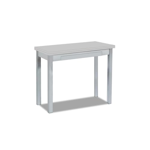 Tipo Libro tavolo da cucina metallo grigio 80 x 40 cm