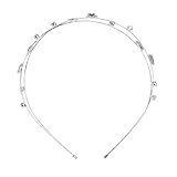 PRETYZOOM Elegantes Strass Haarband mit Doppelstern Design Glitzerndes Alloy Headband für Damen und Mädchen Festlicher Haarschmuck für Hochzeit Party und Besondere Anlässe