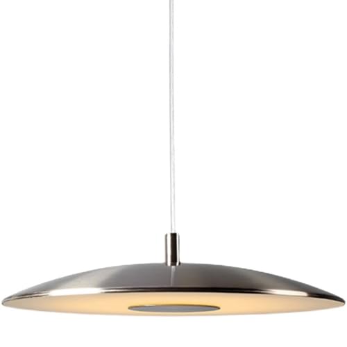 Lámpara colgante de electroplaca con diseño de platillo volador moderno y LED 3000K-6000K