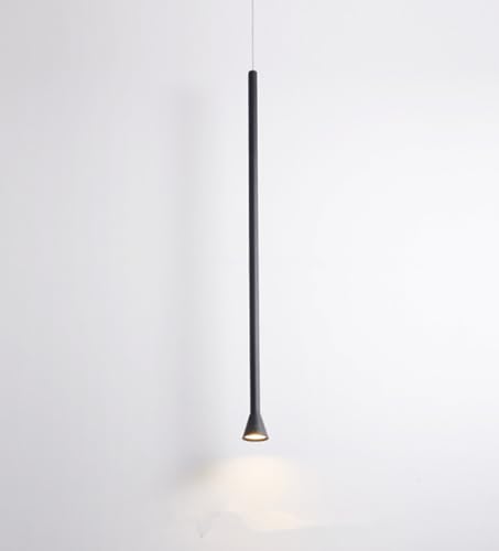 Xinmeiyue 25cm LED Pendant Light - Minimalist Black Hanging Lamp