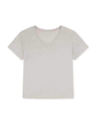 Haut de pyjama Schiesser de qualité supérieure en lin mélangé texturé gris, taille 40 - 3