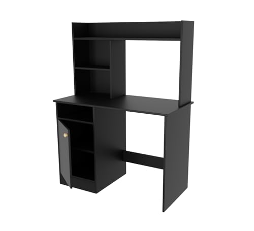 Image of Spyder Craft Indus Engineering Wood Modern Office Desk Study Table Computer Table for Office Work from Home Kids Study Room Workstation (Black)