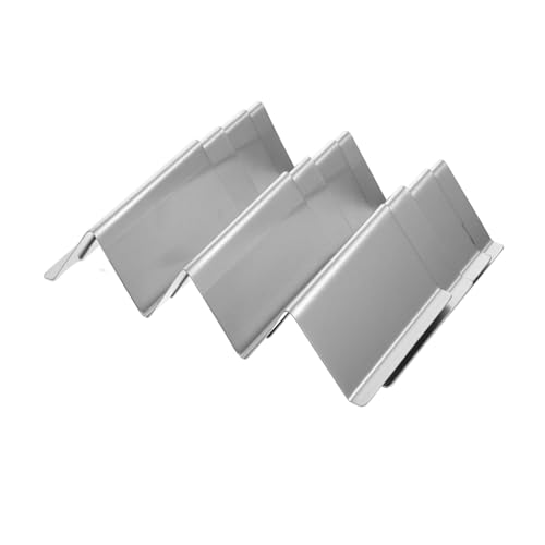 Unomor 4-piece Stainless Steel Taco Holder Set Hard Tray Stand for Tortillas Metal Tray Accessory