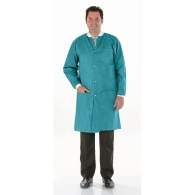 Medicom 8117-B High Performance Lab Coat, Medium, Tropical Teal (Pack of 12)