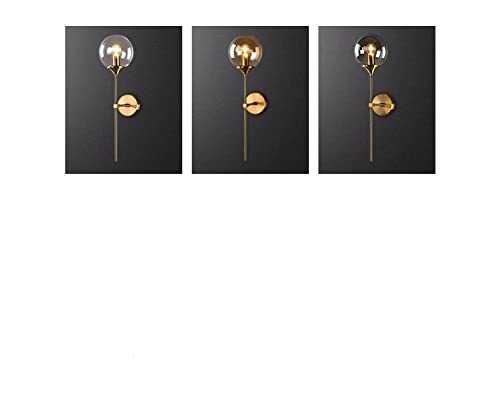 Lámpara de pared LED moderna bola de cristal aplique iluminación interior 2