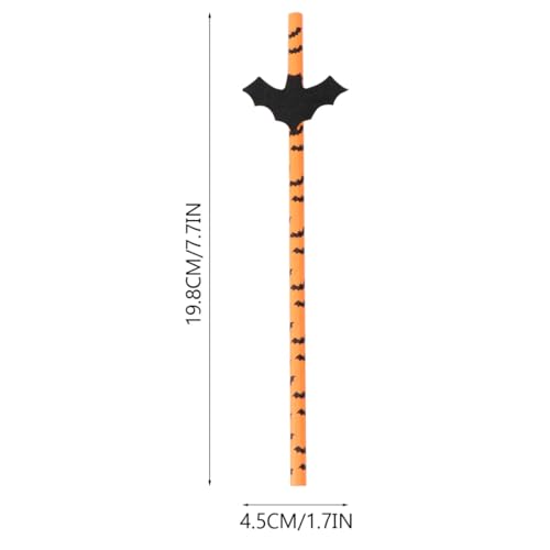 Pitillos de papel temática Halloween 50 pcs miniatura 2