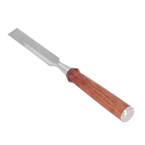 Yuecoom Flat Carpentry Chisel, CrV Alloy Steel Wood Handle Chisel for Woodworking Carving Slotting Digging Cutting
