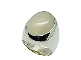 30 Carat Natural Big White Quartz Mens Heavy Ring Sterling Silver 925 Handmade Dur e Najaf Religious Ring Gift for Him Rare Dur al Najaf