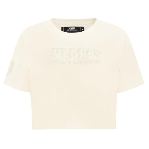 Camiseta de algodón Pro Standard NHL confección premium en tono cáscara de huevo para mujer