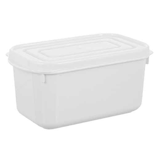 Mipcase Stackable Butter Storage Box with Lid 6.29X3.54X3.14In Reusable Food Preservation Container for Refrigerator Organization of Butter Nuts and Fruits