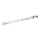 LCyindu 80W CO2 Laser Cutting Tube 1250mm with Metal Head (Peak 100W) Laser Tube for Laser Engraving and Cutting Machine, Wire Pre-Connected with Coating for Laser Cutting Machine Laser Engraving