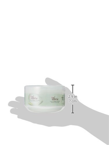 Image of Olivia Professional Herbal Cucumber Cream with Cucumber Extract & Olive Oil | Soothing & Hydrating Massage Cream for Soft, Radiant Skin | Calms Irritation, Nourishes & Protects Against Ageing | 400g