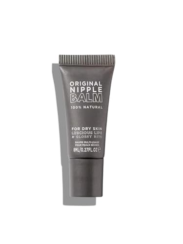 Original Nipple Balm 8mL 100% Natural Multi-Purpose for Dry Skin Luscious Lips & Glossy Bits | Fragrance Free (1 TRAVEL SIZE)