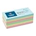 Business Source BSN36614 Adhesives Notes44;Plain44;3 in. x 3 in.44;100 Sheets-PD44;12-PK44; AST Pastel