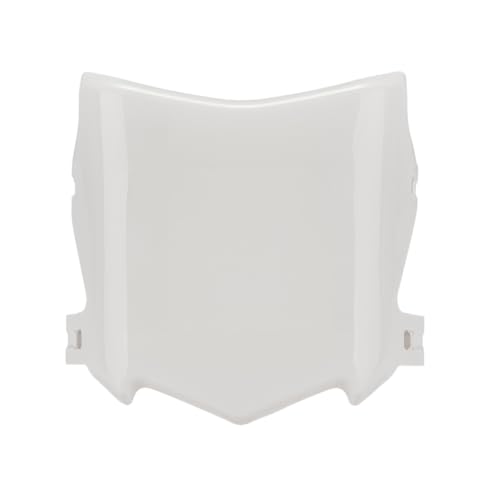 Image of JFG RACING Electric Dirt Bike Universal Front Number Plate,PE Plastic White | flat decal face,front splash plate,for Surron LBX,for Tutti Soleil 01,for Yozma in 10,for Talaria MX3 /4 /5 Pro,for E Ride Pro