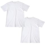 [オリメイク] メンズ Tシャツ 半袖 無地 綿100% 厚手 6.2oz クルーネック 丸胴 大きいサイズ 2枚セット ホワイト 6L