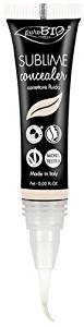 PuroBIO Certified Organic Long-Lasting Anti-Aging SUBLIME High-Coverage Concealer Color 01 Light/Fair, for All Skin Types. ORGANIC. VEGAN. NICKEL TESTED. MADE IN ITALY 7ml