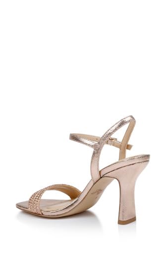 Jewel Badgley Mischka Heddia Woven Vamp Sandals4