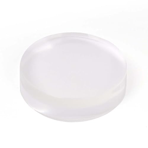 Maniology Monocle XL Clear Stamper Replacement Head - 1.5 in | Transparent Silicone Nail Stamping Refill for Precise Placement, Fits Monocle Stamper Handle (Head Only)