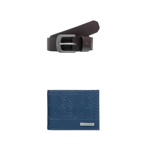 Ceinture Quiksilver textile Every Daily portefeuille Freshness homme noir ajustable