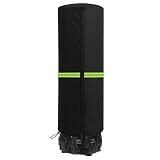 Freestanding Punching Bag Cover, Waterproof Heavy Duty All-Weather Protection 600D Oxford Fabric Cover for Outdoor Standing Boxing Bag, with Reflective Strip，Black